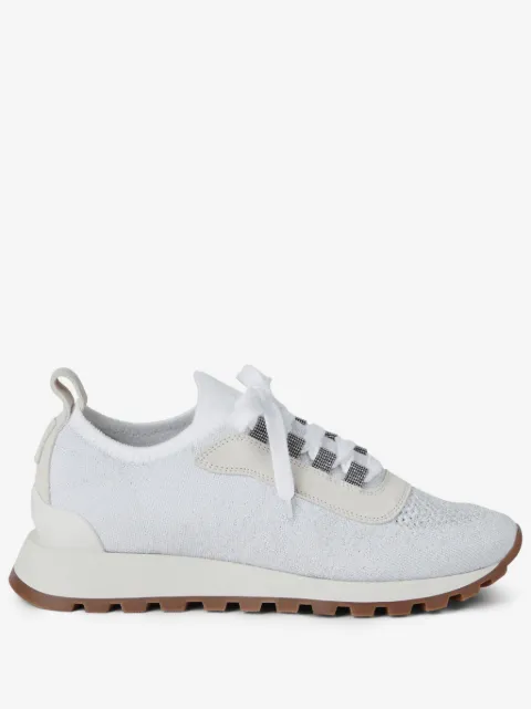 Brunello Cucinelli knitted low-top sneakers