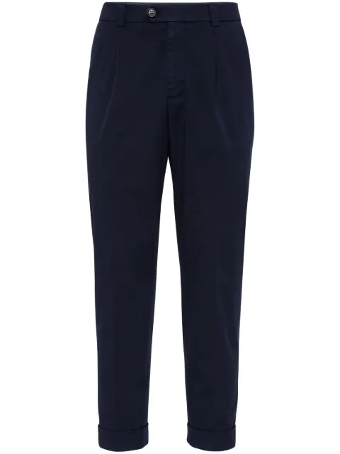 Brunello Cucinelli tapered cotton trousers