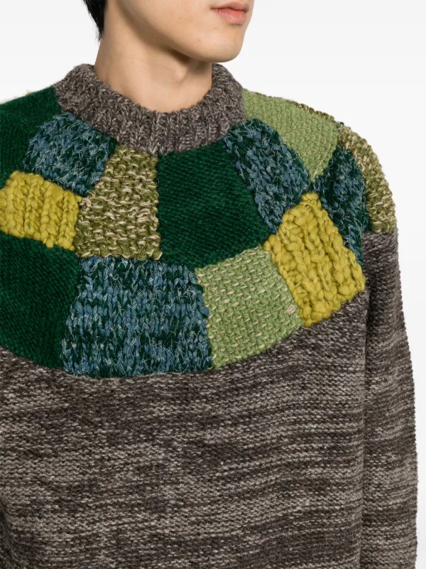 KAPITAL 3G patchwork-design Jumper | Brown | FARFETCH CH