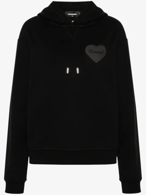 DSQUARED2 hoodie con logo y detalles strass