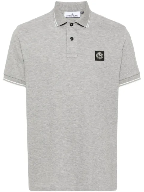Stone Island piqué cotton polo shirt