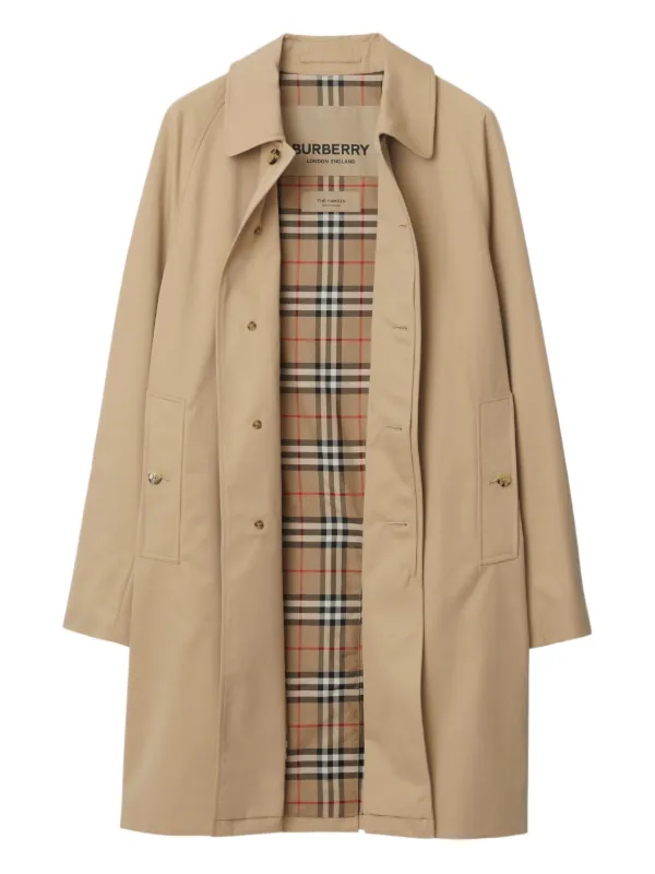 Burberry Casaco Camden Heritage Car Com Botões | Neutro | FARFETCH BR