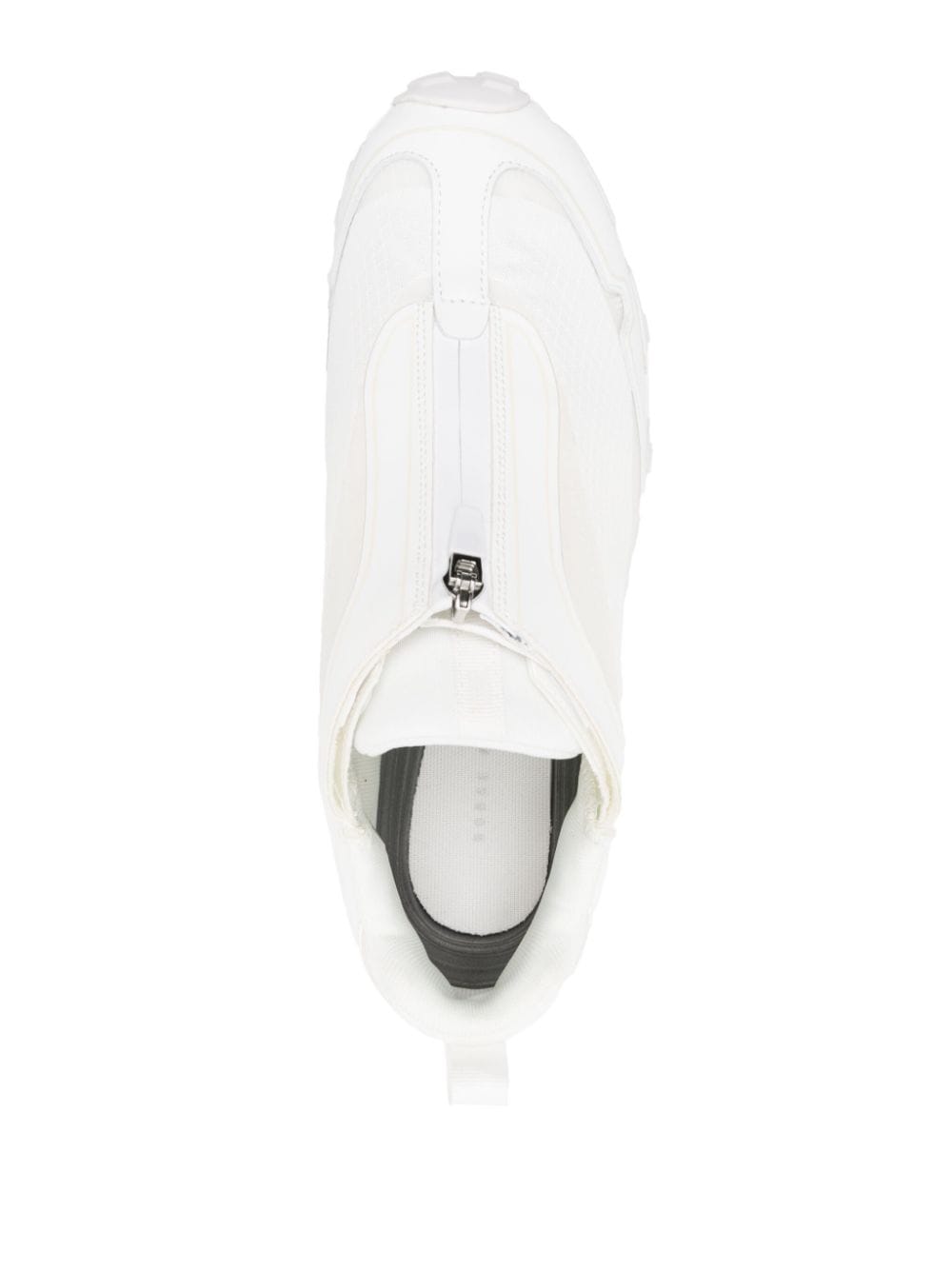 Shop Norse Projects Runner Zip-up Sneakers In White