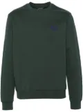 A.P.C. Rider logo-embroidered cotton sweatshirt - Green