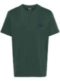 A.P.C. logo-embroidered cotton T-shirt - Green