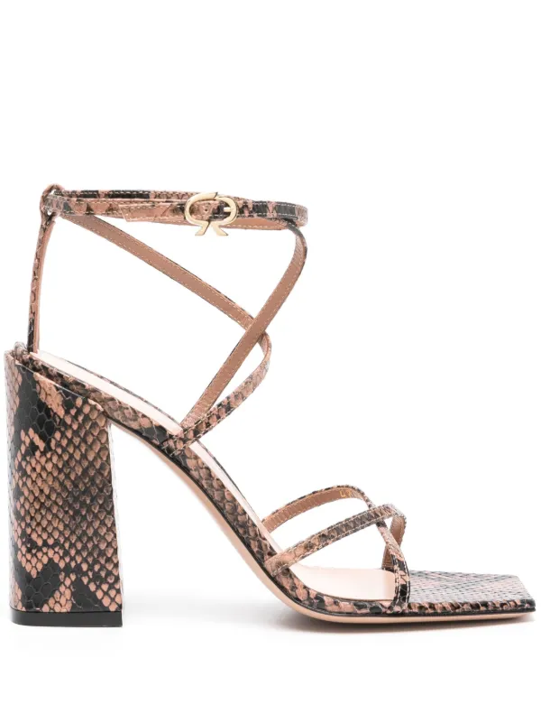 Snake leather sandals deals