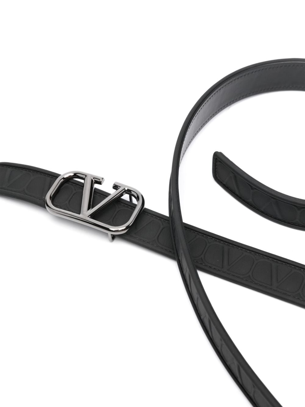 Shop Valentino Toile Iconographe Belt In Black