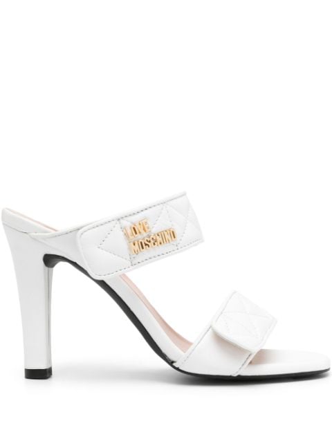 Love Moschino 105mm open-toe leather mules