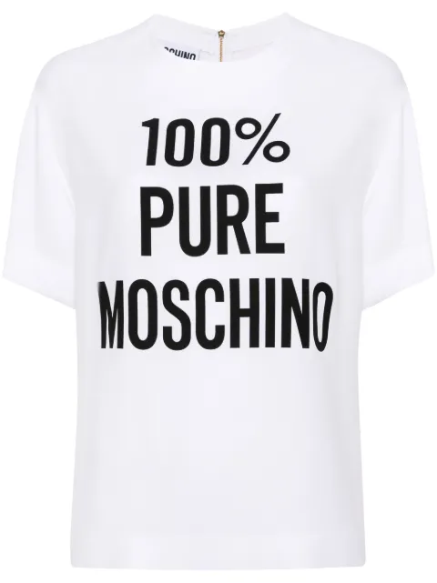 Moschino slogan-print T-shirt