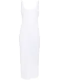 Chloé ruffled stretch-cotton dress - White