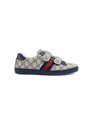 Gucci Kids Ace GG Supreme print Sneakers Blue FARFETCH