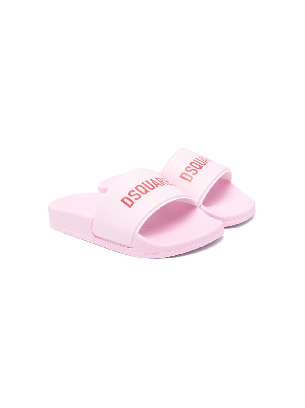 Dsquared2 Kids' Logo-print Slides In Pink