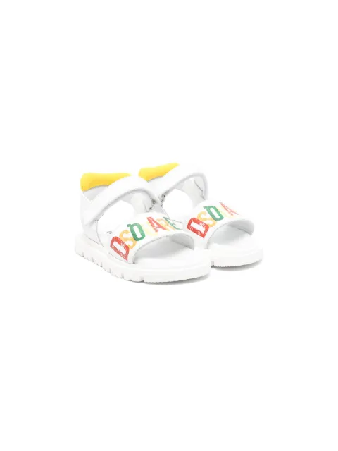 DSQUARED2 KIDS sandalias con logo estampado