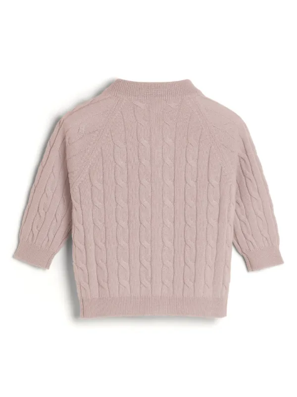 Brunello Cucinelli Kids カシミア ケーブルニット カーディガン