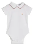 Brunello Cucinelli Kids teddy bear-print cotton bodysuit - White