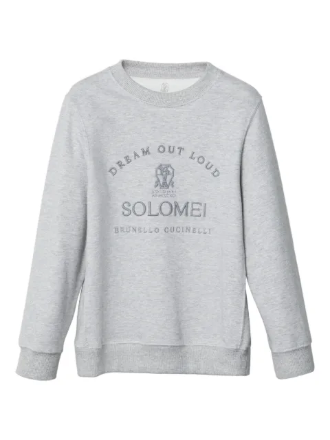 Brunello Cucinelli Kids motif-embroidered sweatshirt