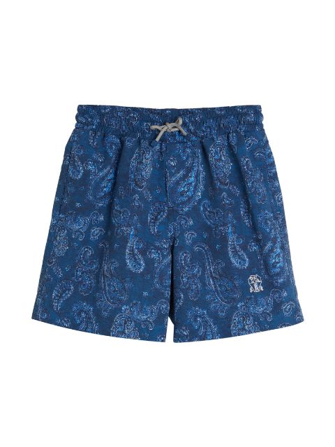 Brunello Cucinelli Kids bandana-print swim shorts