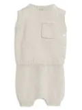 Brunello Cucinelli Kids Bernie cotton knitted vest - Neutrals
