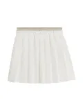 Brunello Cucinelli Kids pleated tennis skort - White