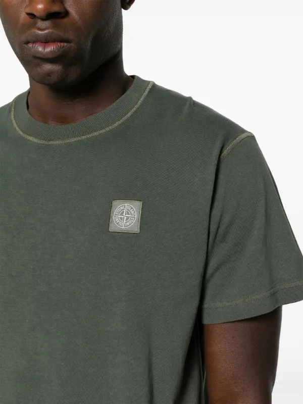 Stone island green shirt online