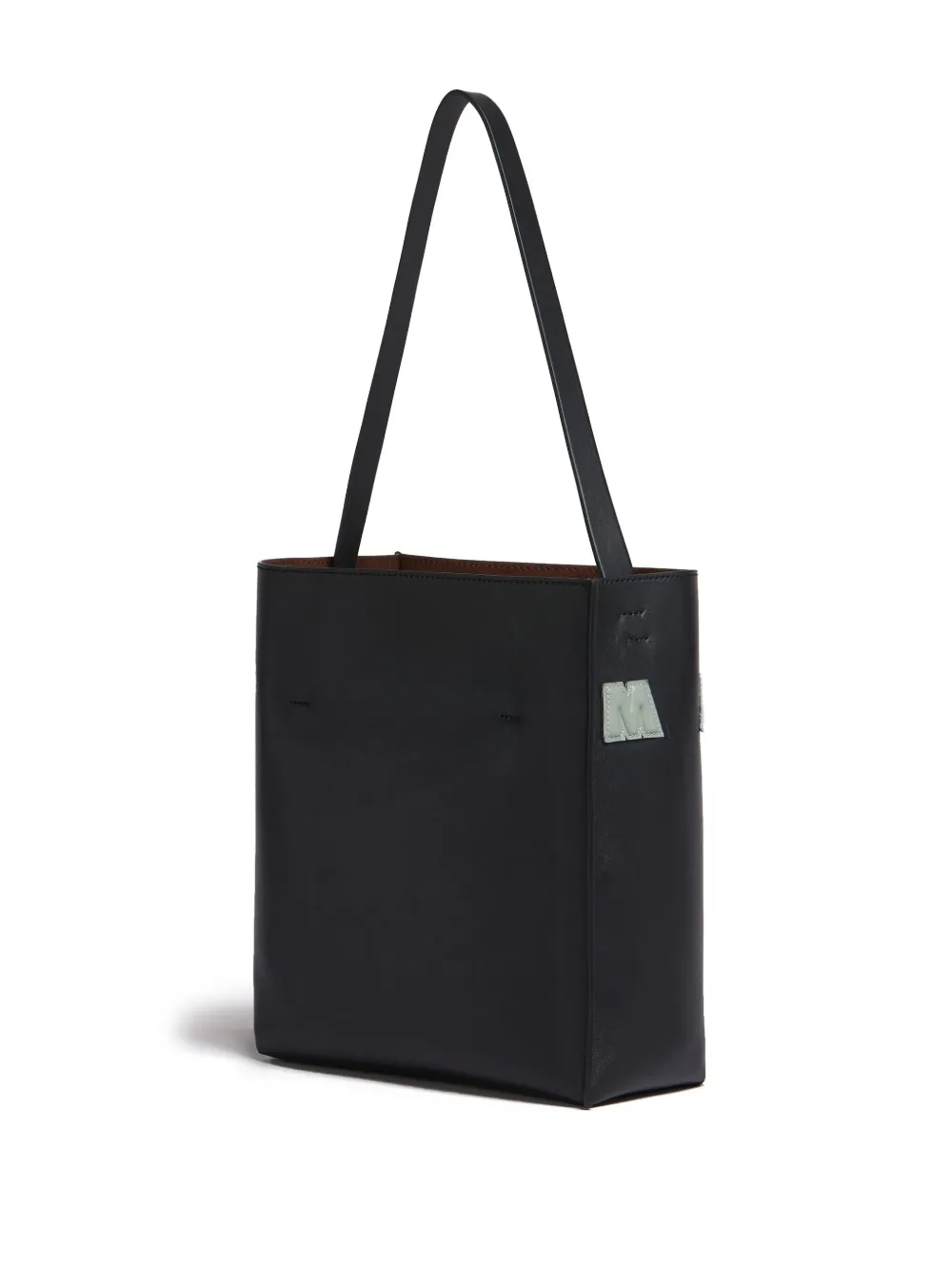 Marni Women Black Leather Small Museo Shoulder Bag In Schwarz