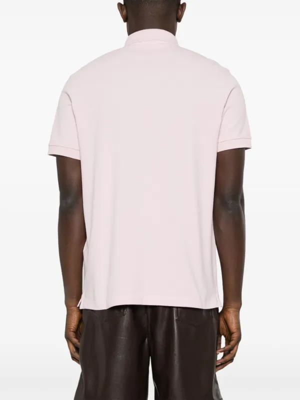 Stone Island Piqué Cotton Polo Shirt | Pink | FARFETCH
