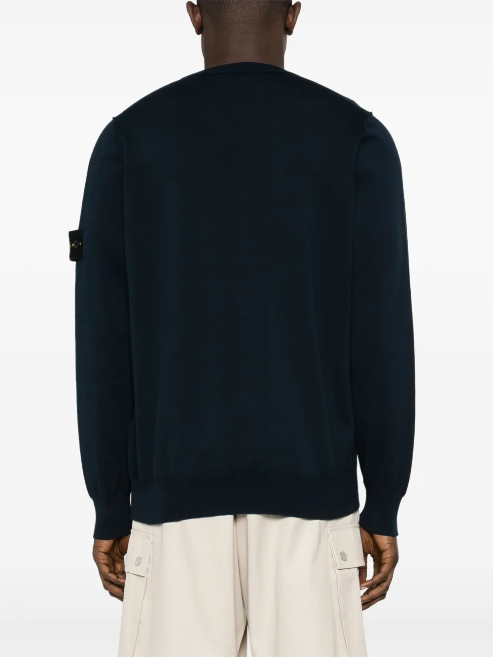 Stone Island Fijngebreide katoenen trui Blauw