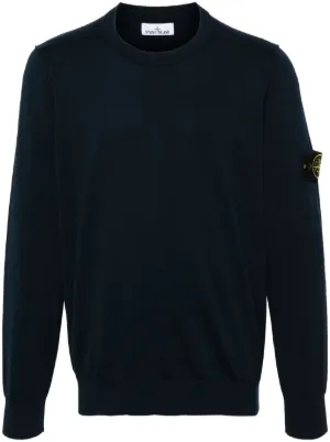 Blue stone island jumper cheap