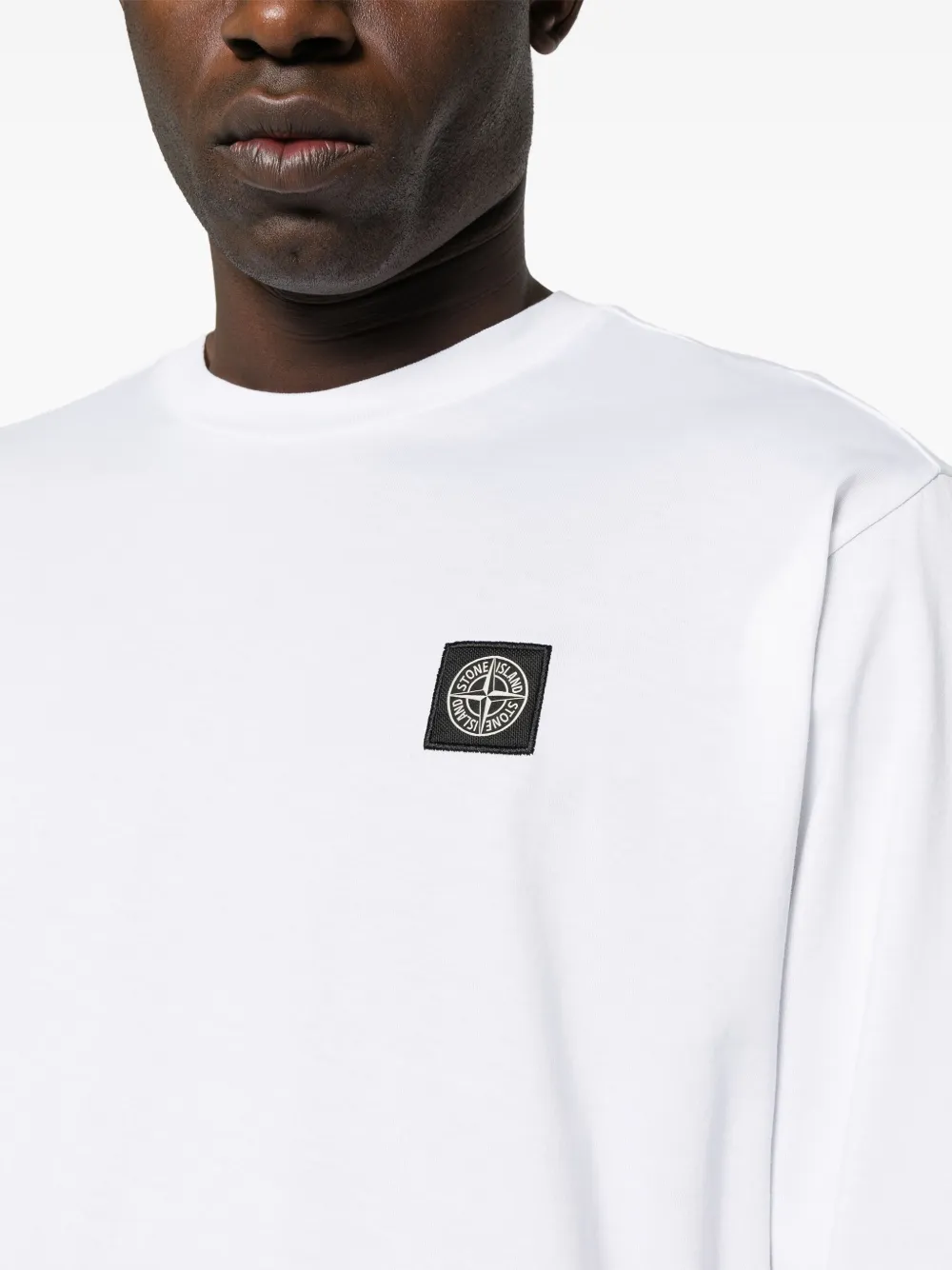 logo-patch cotton T-shirt