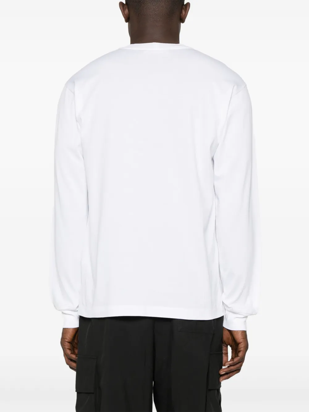 Stone Island Katoenen T-shirt met logopatch Wit