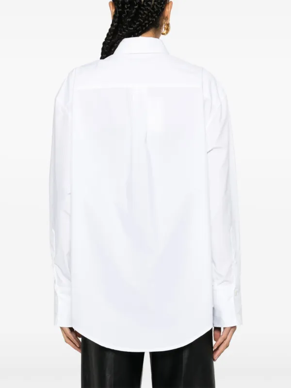 JW Anderson コントラストパネル シャツ | ホワイト | FARFETCH JP