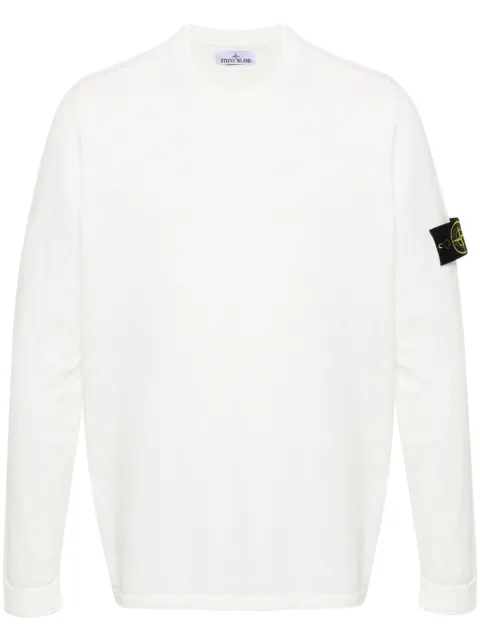 Stone Island sudadera con aplique Compass