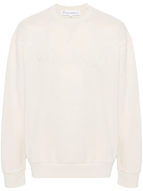 Sweat en coton à logo brodé - JW Anderson - Modalova