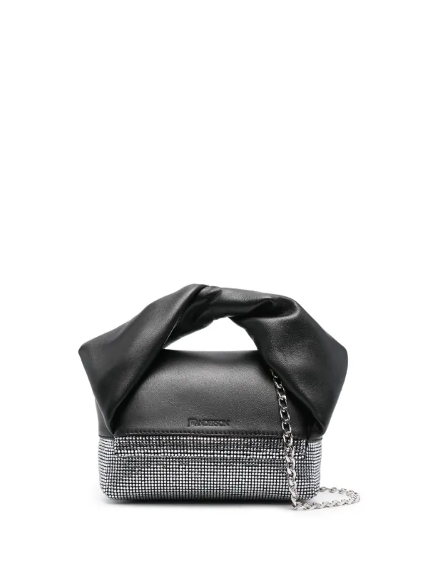 JW Anderson Small Twister Tote Bag in Black