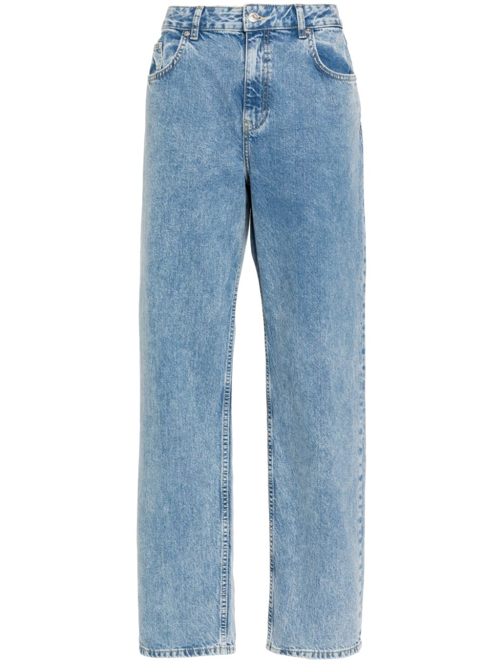 MOSCHINO JEANS straight-leg cotton jeans - Blu