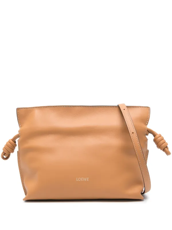 LOEWE Flamenco Clutch Bag Brown FARFETCH JO