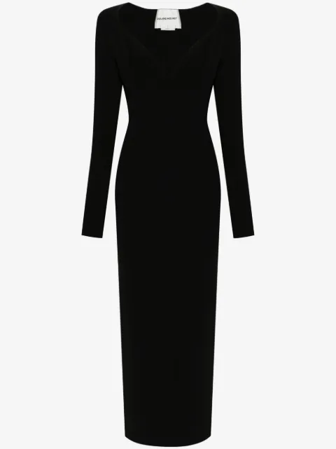 Roland Mouret robe en maille à détails plissés