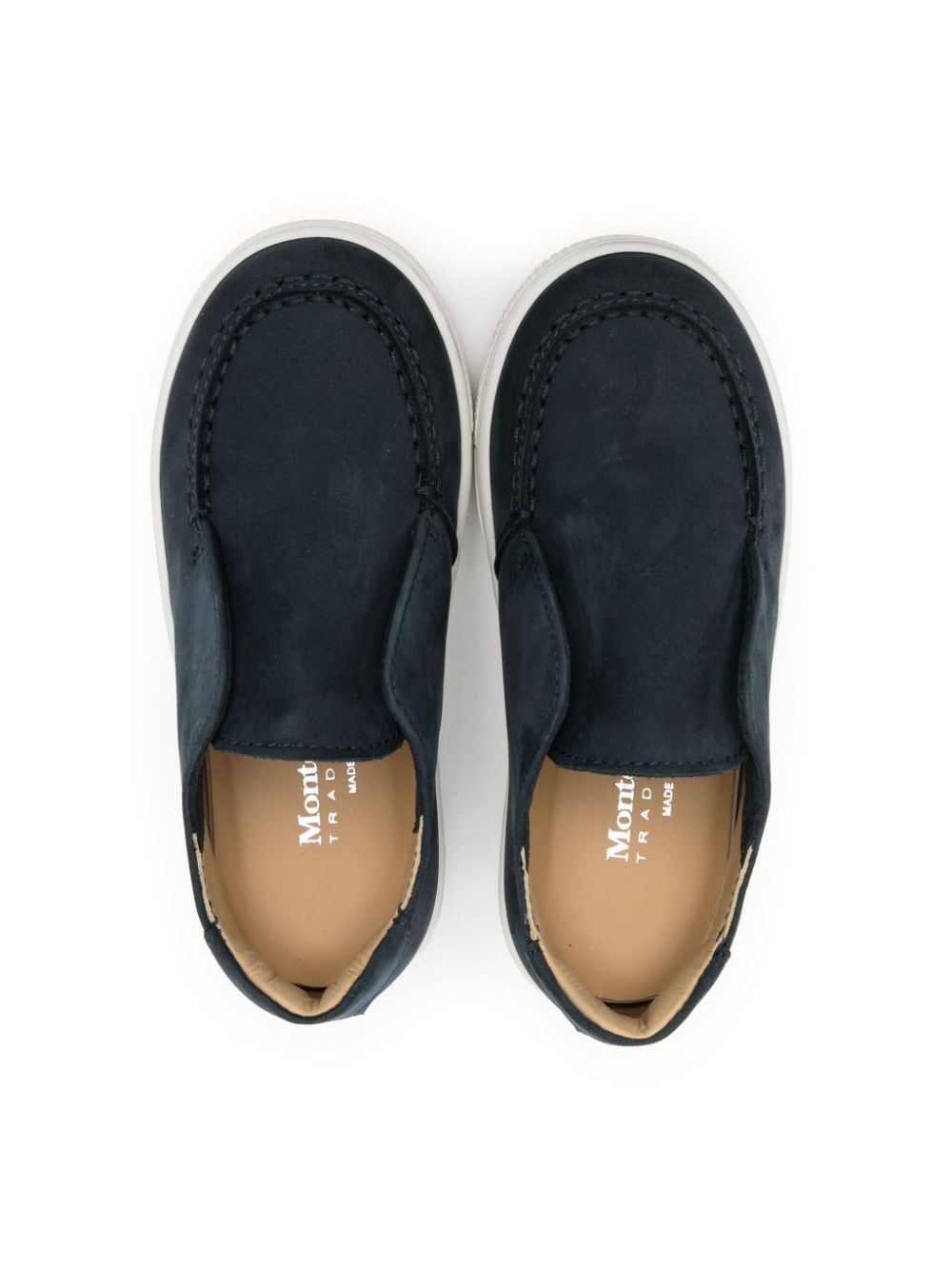 Shop Andrea Montelpare Suede Slip-on Sneakers In Blue