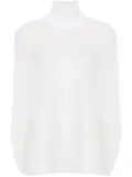 Fabiana Filippi open-knit high-neck top - White