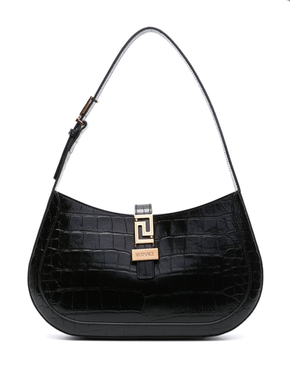 Image 1 of Versace Greca Goddess leather shoulder bag