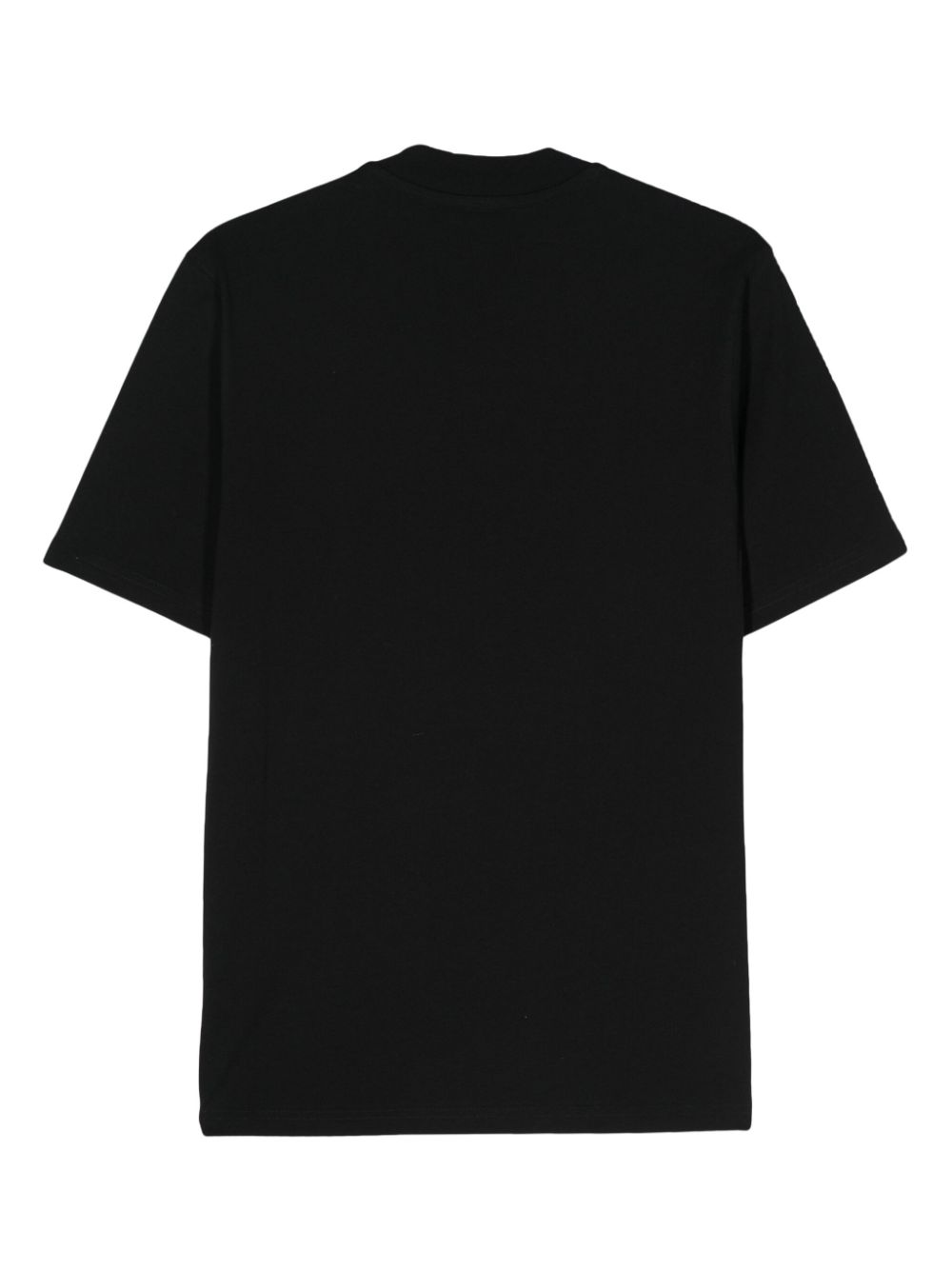 Moschino logo-embroidered cotton T-shirt - Zwart