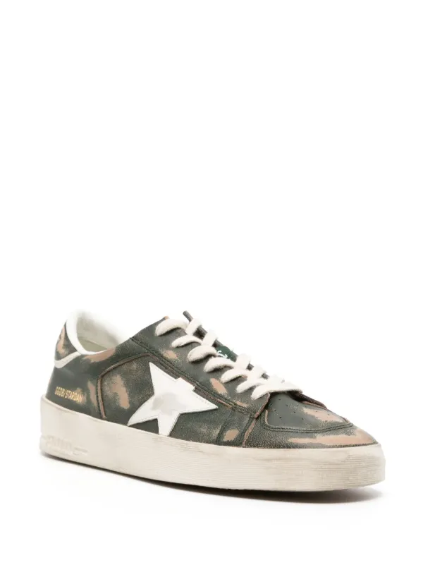 スニーカー Golden Goose Sneaker Stardan In Pelle Golden Goose Stardan Distressed Leather Sneakers | Green