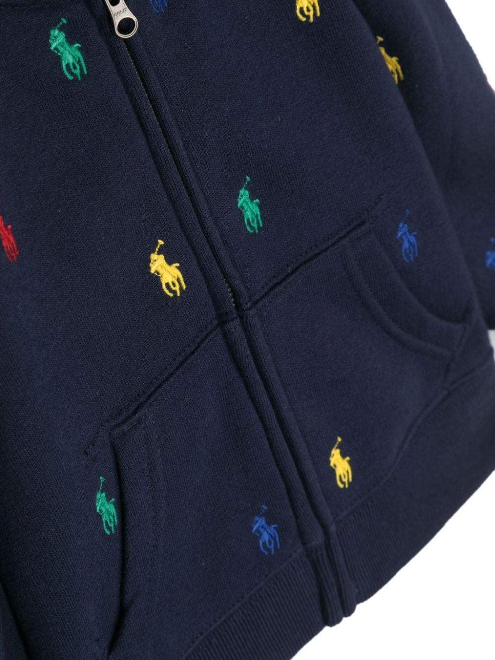 Shop Ralph Lauren Polo Pony-embroidery Hoodie In Blue