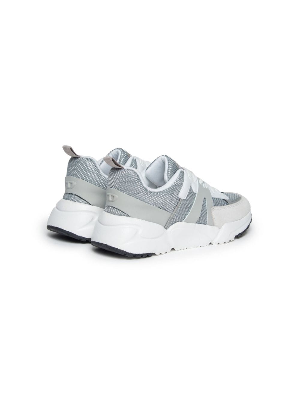 Shop Diesel S-millenium Lace-up Sneakers In Silver