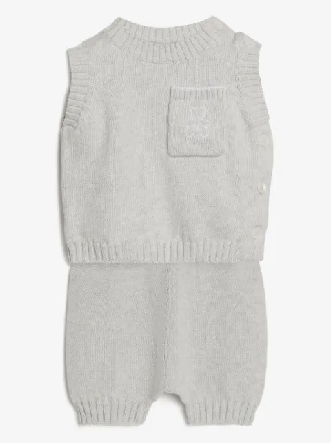 Brunello Cucinelli Kids logo-embroidered knitted vest