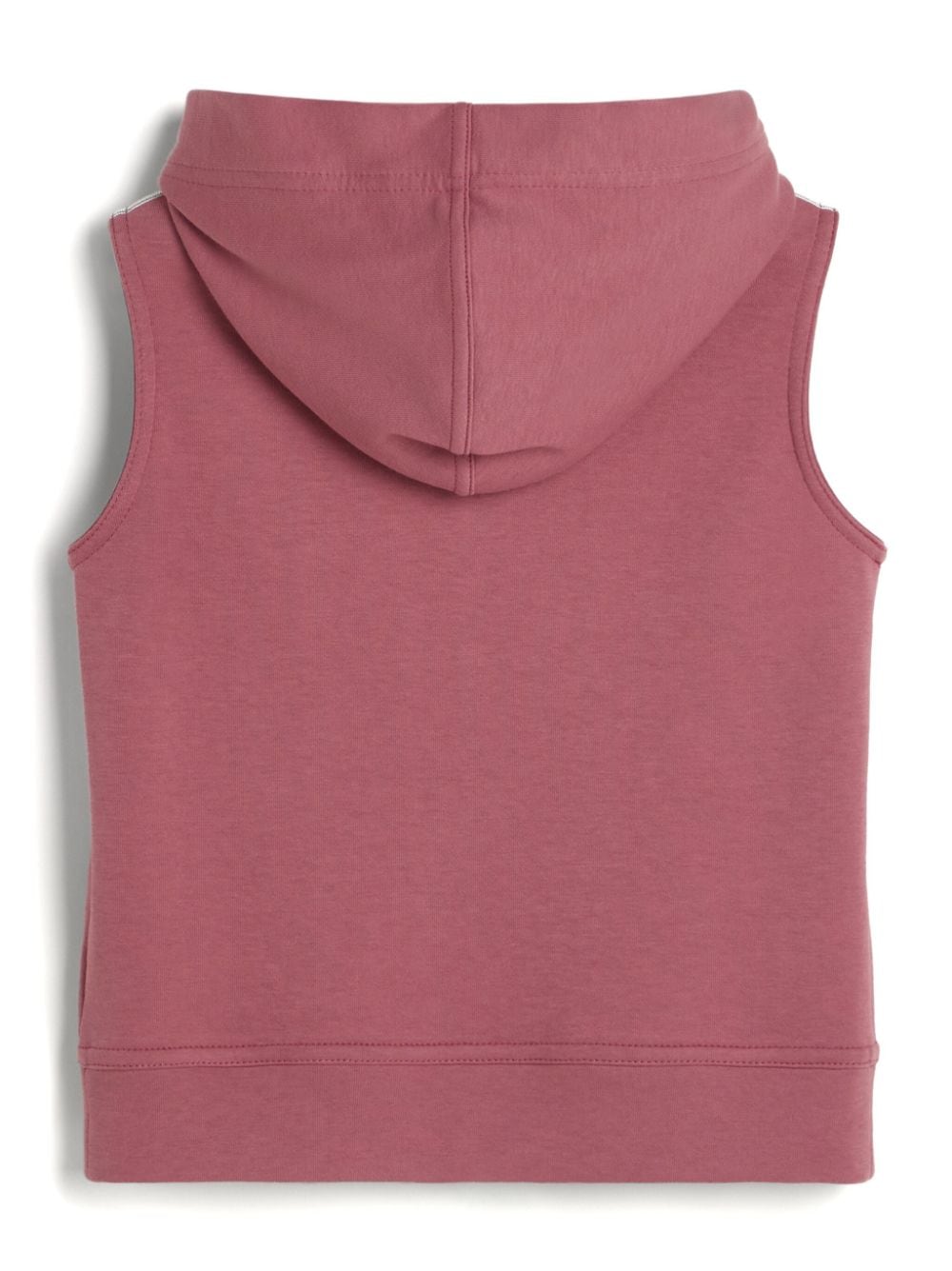 Shop Brunello Cucinelli Logo-print Sleeveless Hoodie In Pink