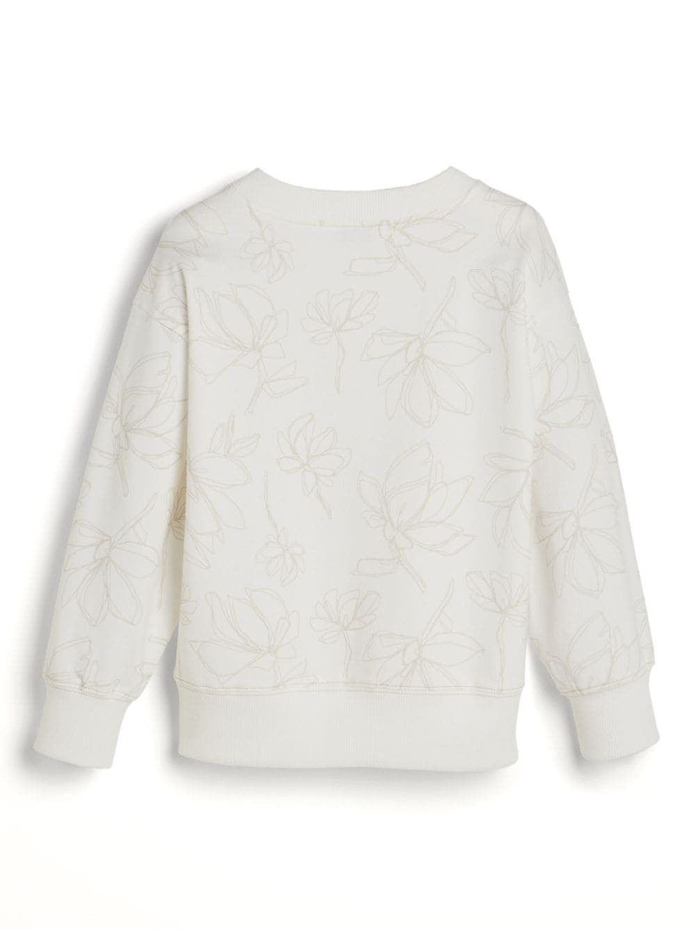 Brunello Cucinelli Kids Sweater met bloemenprint Wit