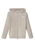 Brunello Cucinelli Kids Bernie bear-motif ribbed cardigan - Neutrals