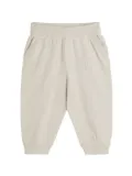 Brunello Cucinelli Kids Bernie-intarsia cotton trousers - Neutrals