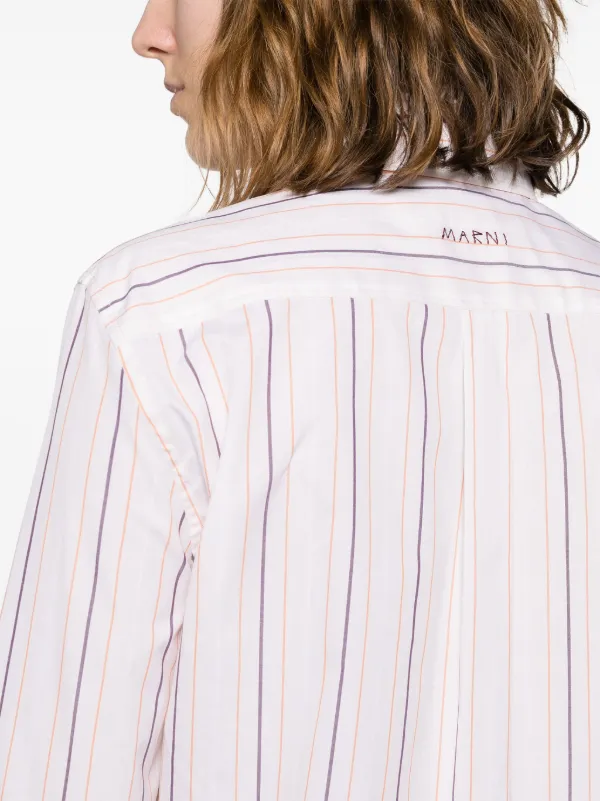 MARNI ストライプシャツ Marni ストライプ シャツ | グリーン | FARFETCH JP